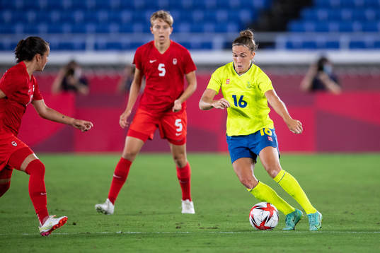 Filippa Angeldahl of Sweden in the women’s football final
