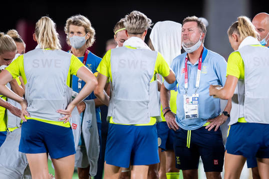 Peter Gerhardsson, head coach of Sweden,  in the women’s