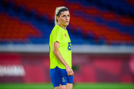 Olivia Schough of Sweden in the women’s football final