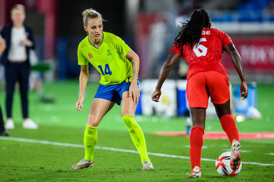 Nathalie Björn of Sweden in the women’s football final