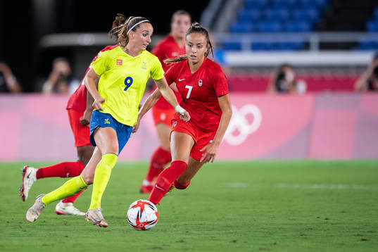 Kosovare Asllani of Sweden in the women’s football final