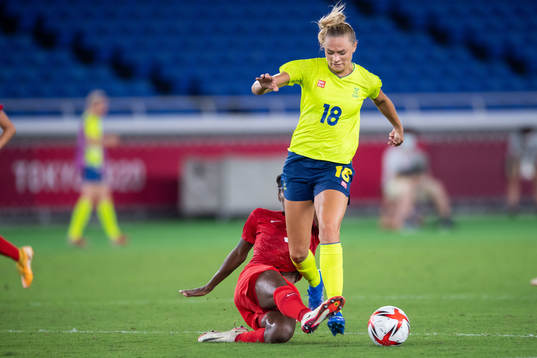Fridolina Rolfö of Sweden in the women’s football final