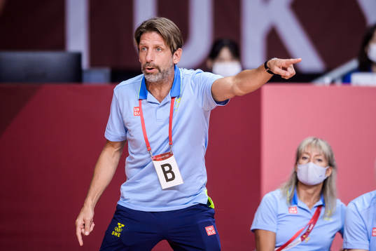 Tomas Axnér, head coachof Sweden in the women's handball
