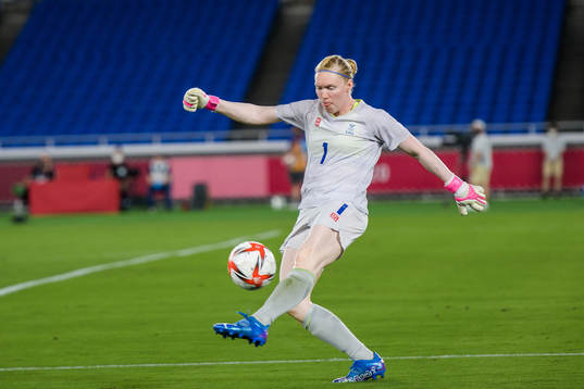 Hedvig Lindahl of Sweden in the women’s football final