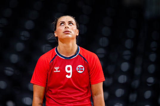 Nora Mørk of Norway in the women's semifinal handball