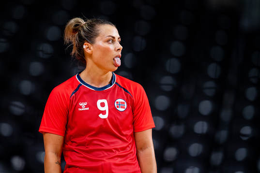 Nora Mørk of Norway in the women's semifinal handball