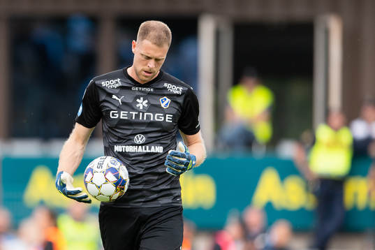 Halmstads målvakt Malkolm Nilsson Säfqvist
