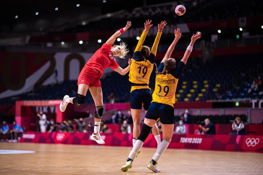 Kristine Breistøl of Norway in women's handball bronze