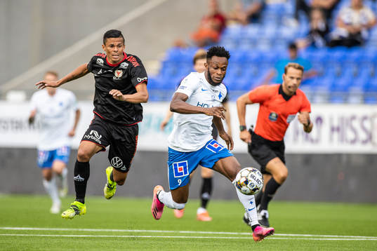 Kalmars Romario Pereira Sipiao och IFK Norrköpings Samuel
