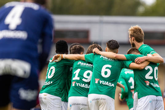 Jönköpings Robin Book jublar med lagkamrater