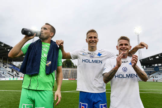 IFK Norrköpings målvakt Oscar Jansson, Marco Lund Nielsen