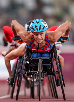 A handout photo made available by the Olympic Information