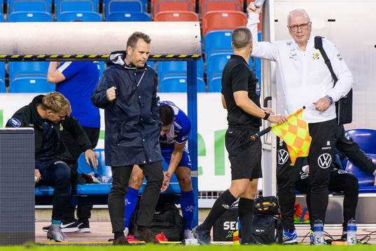 IFK Göteborgs tränare Mikael Stahre jublar