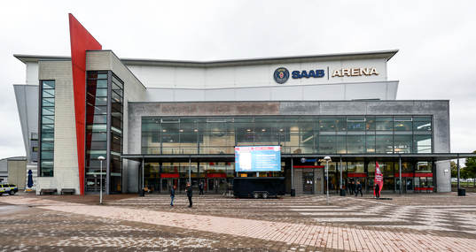 SAAB Arena före ishockeymatchen i SHL mellan Linköping