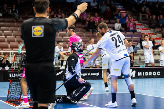 Helsingborgs målvakt Jonathan Edling och Nicklas Lidholm