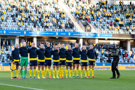 The Swedish team at lineup