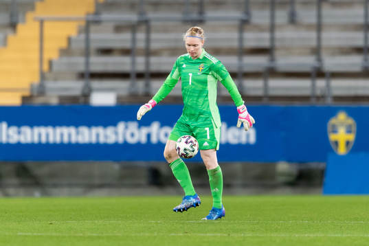 Goalkeeper Hedvig Lindahl of Sweden