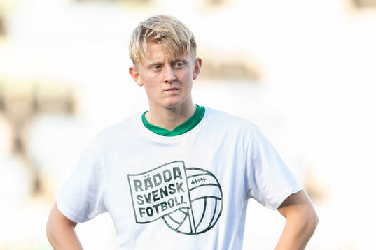 Jönköpings Elias Nordström vid lineup innan