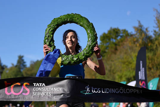 Segraren Anastasia Denisova Sävedalen i Lidingöloppet