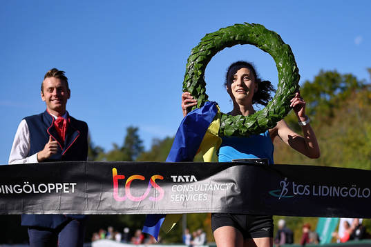 Segraren Anastasia Denisova Sävedalen i Lidingöloppet