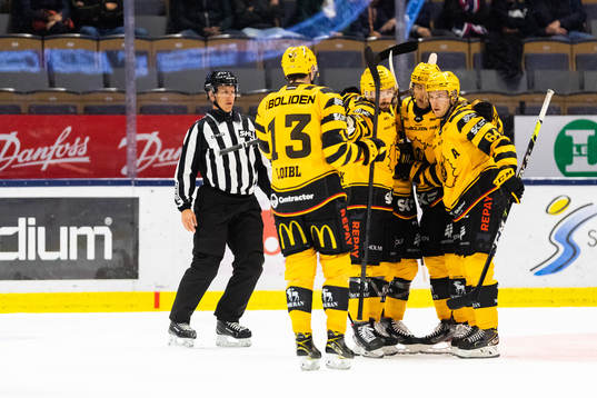 Spelare ur Skellefteå jublar