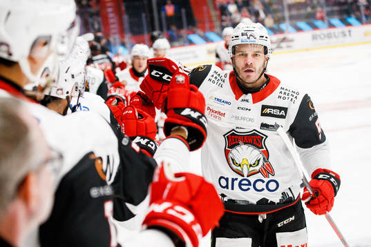Malmö Redhawks Lance Bouma jublar