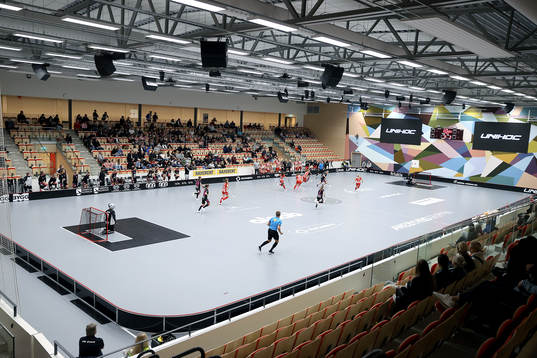 Pixbos nya Wallenstam Arenaunder innerbandymatchen i