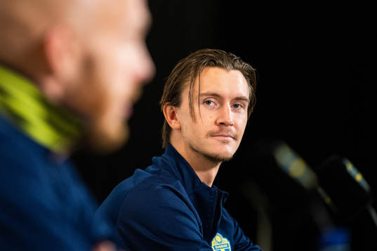 Kristoffer Olsson of the Swedish national football team