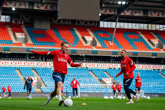 Marius Lode of the Norwegian national football team