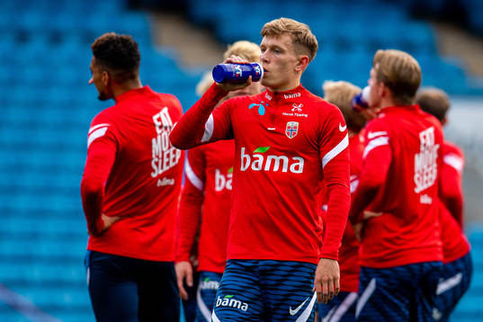 Marcus Holmgren Pedersen of the Norwegian national football