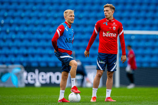 Birger Meling and Marcus Holmgren Pedersen of the Norwegian