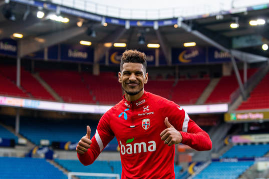 Ohi Omoijuanfo of the Norwegian national football team