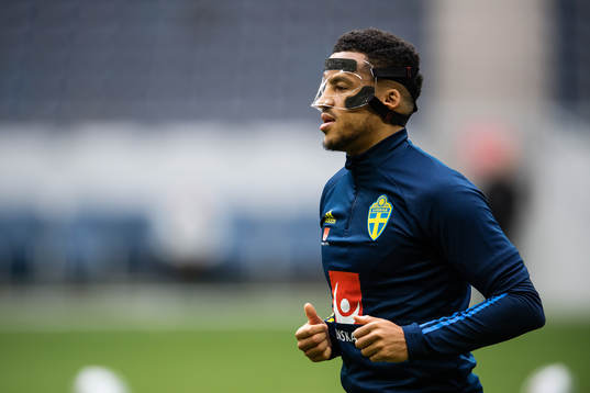 Martin Olsson of the Swedish national football team