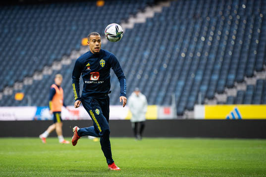 Robin Quaison of the Swedish national football team