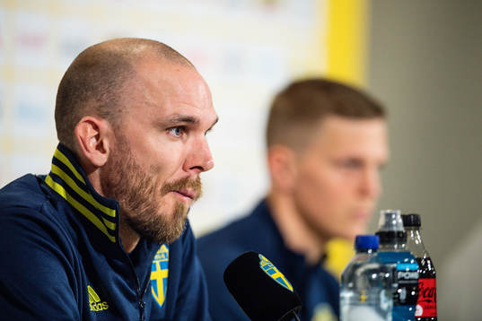 Marcus Danielson of the Swedish national football team