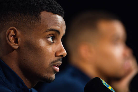 Alexander Isak of the Swedish national football team