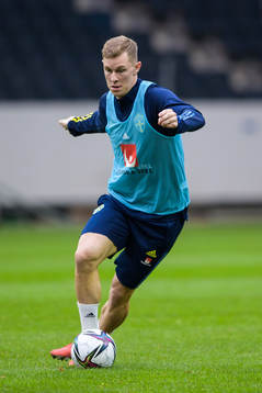 Emil Krafth of the Swedish national football team