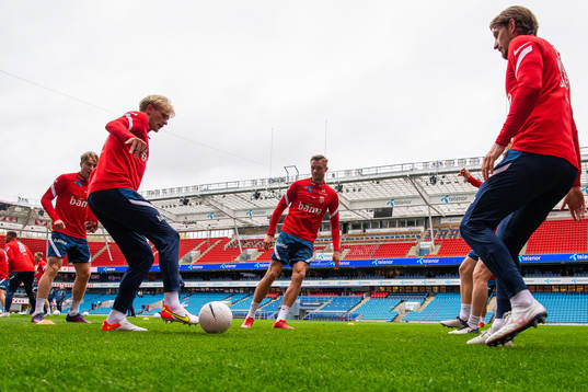 Morten Thorsby and Stian Gregersen of the Norwegian
