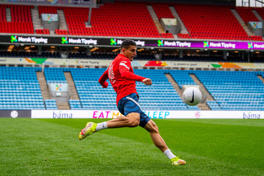 Mohamed Elyounoussi of the Norwegian national football team