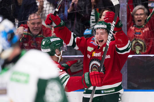 Frölundas Karl Henriksson jublar