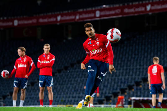 Ohi Omoijuanfo of the Norwegian national football team