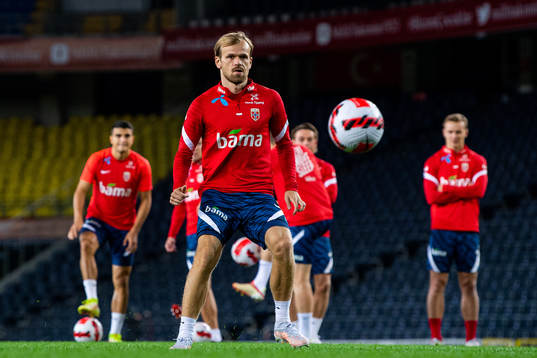 Iver Fossum of the Norwegian national football team