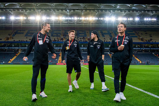 Marius Lode, Fredrik André Bjørkan, Jens Petter Hauge and