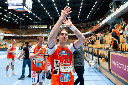 Kristianstads Anton Hallbäck jublar