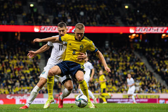 Elbasan Rashani of Kosovo and Ludwig Augustinsson of Sweden