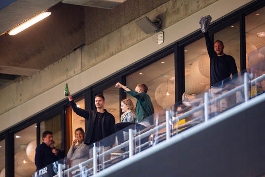Former players Mikael Lustig, Sebastian Larsson and Andreas