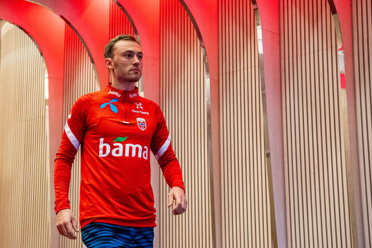 Fredrik Aursnes of the Norwegian national football team