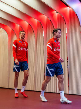 Stian Gregersen and Patrick Berg of the Norwegian national