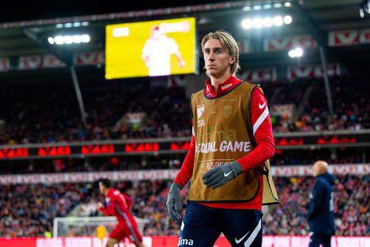 Dennis Johnsen of Norway warms up