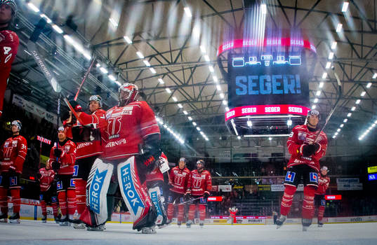 Örebros målvakt Jhonas Enroth jublar